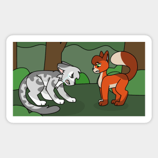 Ashfur and Squirrelflight Sticker